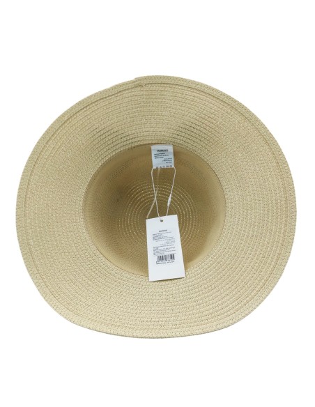 Chapeau de Paille avec Nœud Papillon (Beige)