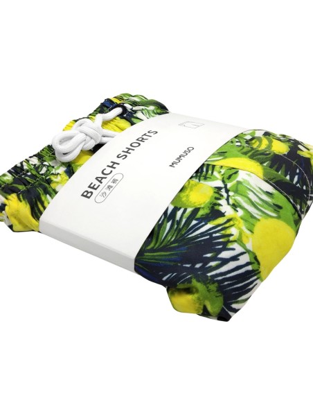 Short de Plage - Citron/Vert