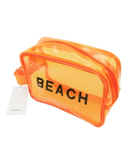 Trousse de Toilette Transparente de Voyage Tendance -Orange/M