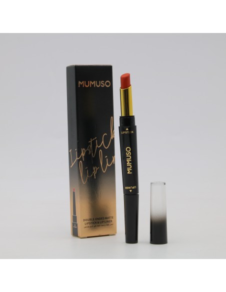 Rouge à Lèvres et Crayon Mat Double Embout - 04 Reddish Brown